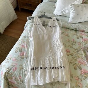 Rebecca Taylor white cotton dress